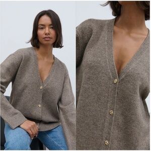 Pretty Lavish New Womens Brown Felicity Knot Shank Cardigan XS